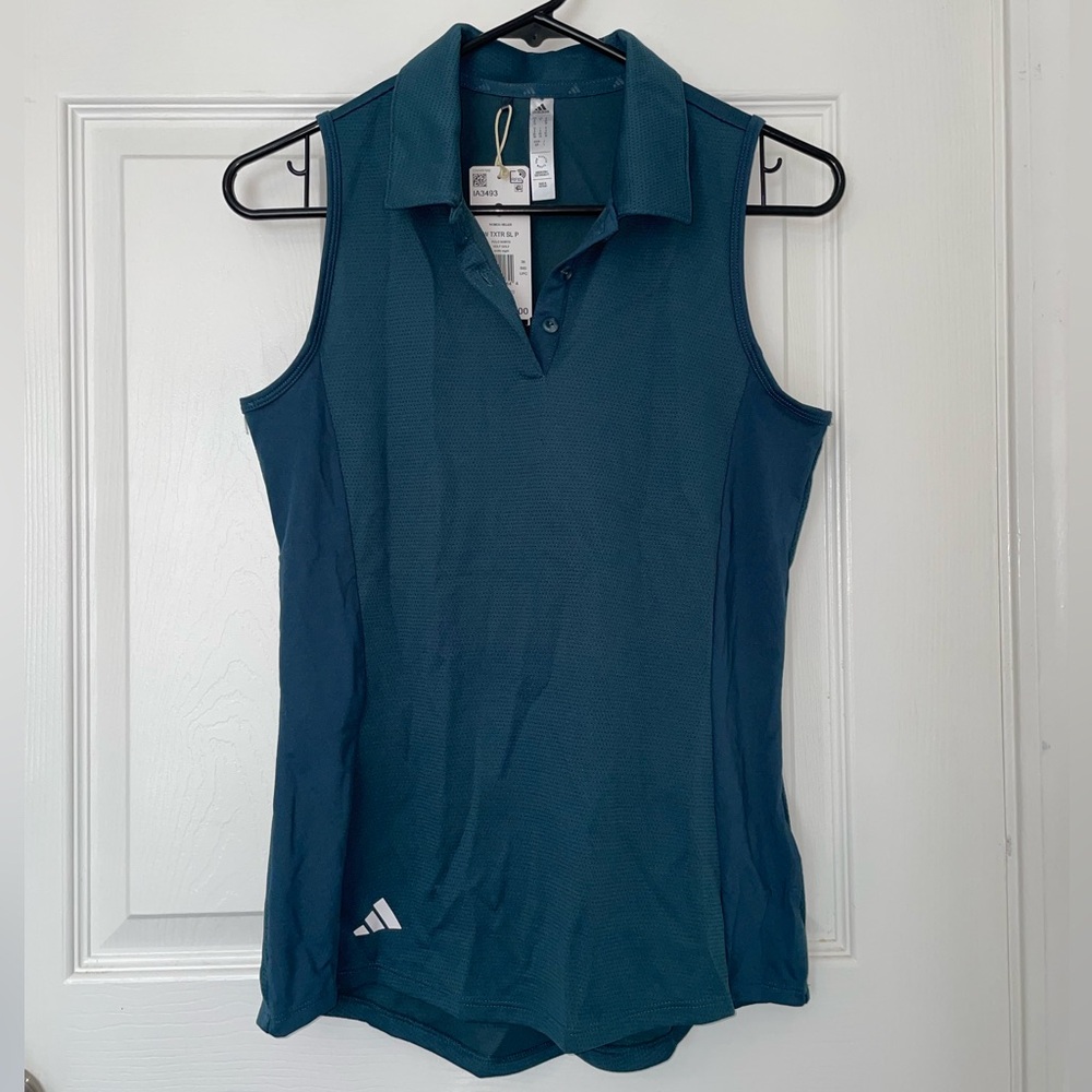 Adidas sleeveless golf polo (S) - Picture 1 of 15